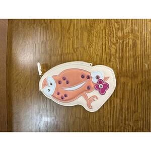 Salvatore Ferragamo Leather Owl Motif Card Case/Coin Purse